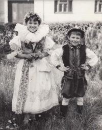 Děti Helena a Vladimír, asi 1965