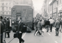 Prague, photos from the days after the occupation of Czechoslovakia by Warsaw Pact troops VI.