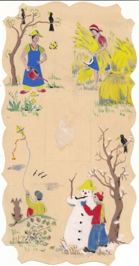 A drawing by Martin Wels – The Four Seasons