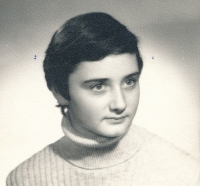 Jana Hybášková v roce 1980 jako patnáctiletá dívka