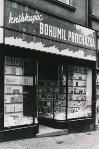 Bohumil Procházka’s bookshop at Anglická 4, Prague-Vinohrady