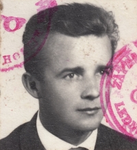 Karel Zub's photograph from a member card of the Czechoslovak Sports' Union