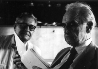 Lubomír Šlapeta and Richard Neutra in Olomouc, 1963