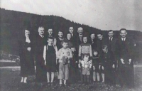 The Češka family, Hošťálková, 1938