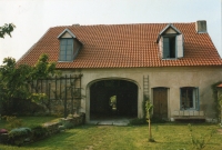 The barn in which the Hůla brothers established Gallery H, Kostelec nad Černými lesy, late 1980s