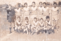 Antonín Panenka (second from bottom right) in the Bohemians pupil team 