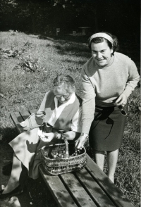 With aunt Hermína, Austria, 1965