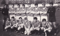 Antonín Panenka (second from top left) as a youth player Bohemians 