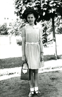 Klára Vylítová – school child, Mladá Boleslav, 1941