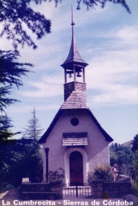 Chapel in La Cumbrecita - elopement wedding of Petr and Maria. 1997