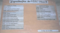 Daily schedule in the East German prison