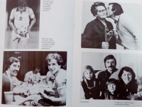 Antonín Panenka with the ball before the penalty kick, with his teammate Ladislav Vízek, with his mother Antonia and with his wife Vlasta, daughter Martina and son Tomáš; from the book Solo for Panenka
