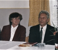 Zbigniew Podleśny with friend Maja