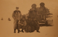 Miroslav Pavel with other members of the military garrison in Libava, 1968-69