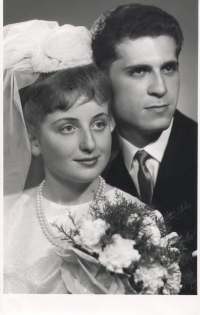 Svadobná fotografia, Marianna a Ivan Bergida, 1965