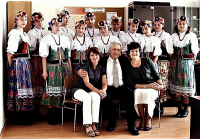 Zbigniew Podleśny with folk band ŻĘDOWIANIE from twinning city Zawadzkie
