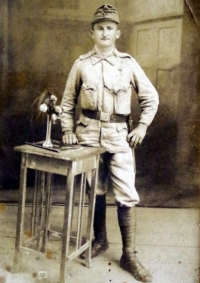 Witness´s grandfather František Janák wearing Austrian Army uniform (about 1918)

