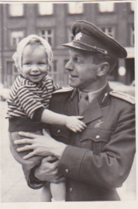 Kateřina Javorská with her father