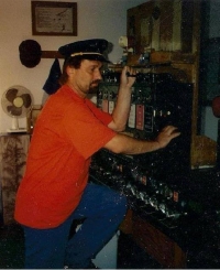 Miroslav Marusjak as a signalman of Czech Railways, 1992