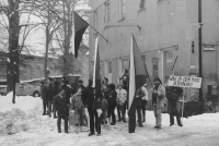 General strike in Český Dub, November 27, 1989