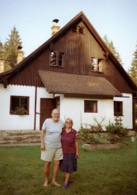 At a cottage with his family - Pohoří na Šumavě 