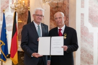 Pavel is being awarded the Cross of Merit of Baden-Württemberg by the Prime Minister W. Kretschmann. 2019