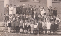 Edita Reinoldová, nursery school, sixth from the left, second row