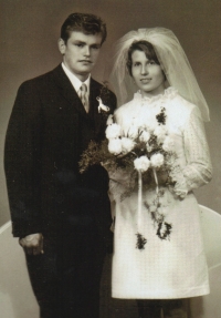 The wedding of Josef and Marie Tejklovi, 12 June 1971