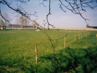 Rudolf Kolář's fields including the cow sheds which he got in the restitutions (around 2010)