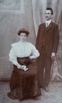 František Kosík's parents, Anna and Václav