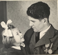 Father Vladimír Chovan with his daughter
