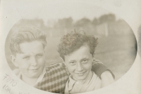 Jan Iserle s Jiřím Francem v roce 1932