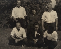 Jaroslav Vaníček (bottom middle) with siblings, 1962