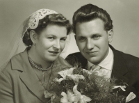 Jaroslav a Marie Vaníčkovi, svatba 1962