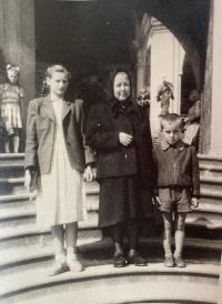 Marián Jurčák with her grandma