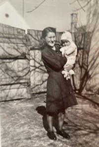 Marián Jurčák with her mother