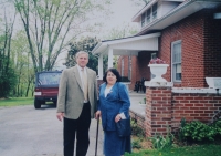 With husband Luděk, 1998