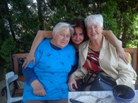 From the left: Vladimír's mother, Marie; wife, Darijma; mother-in-law, Nadezhda. 2013