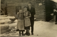 Vlasta with her husband and grandmother
