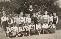 First grade pupils in Letohrad-Kunčice, 1962