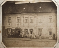 Dům otce Adolfa Arnolda v Libáni na Jičínsku v roce 1909