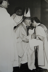 Deacon ordination, Bishop Tomášek, Litoměřice, 7 December 1974