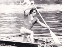Jiří Čtvrtečka in a boat 