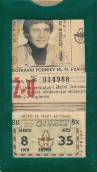 Tram pass from 1976