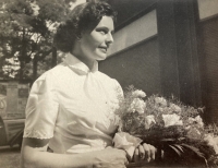 Newly married Eugenie Točíková (1955)