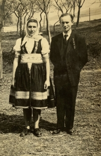 Mária Zaťková with her husband Jozef