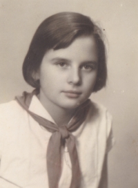 Ten-year old Julie Klačková, née Pospíšilová