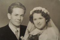 Wedding of Marie and Josef Jakubíček, 1953