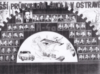 Graduation board of Class of '52, Secondary technical school, Ostrava - Vítkovice