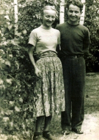 Vlasta s Luisem, přibližně rok 1950